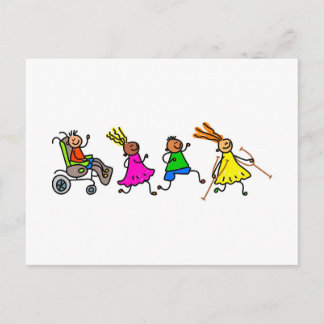 Postal Niños lisiados