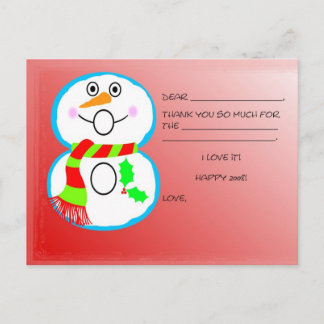 Postal Niños Navidades Gracias Cartas