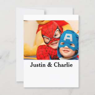 Postal Niños niños niños chicas foto regalos familiares n