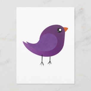 Postal Niños pajarito lindo