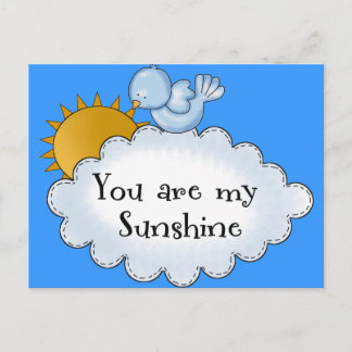 Postal Niños Pájaro Sol Eres Mi Sol