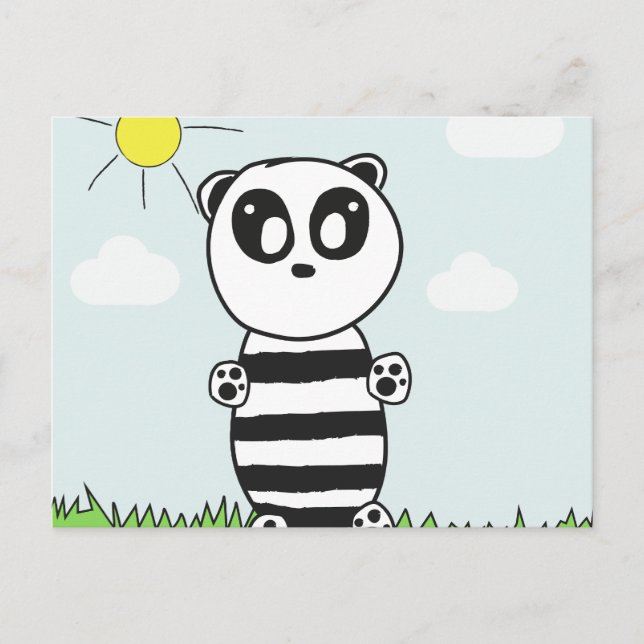Postal Niños Panda  (Anverso)