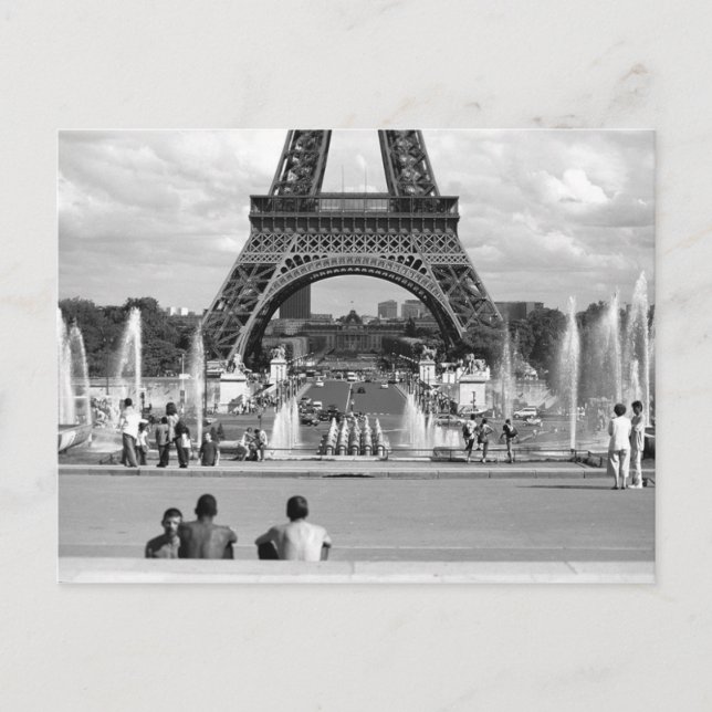 Postal Niños parisinos poscarados (Anverso)