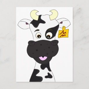 Postal Niños personalizados de vacas divertidos