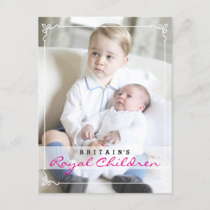 Postal Niños reales - George y Charlotte