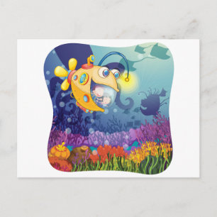 Postal Niños submarinos bajo el agua