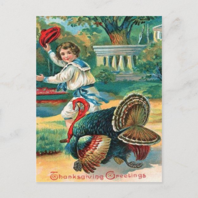 Postal Niños y Turquía (Anverso)