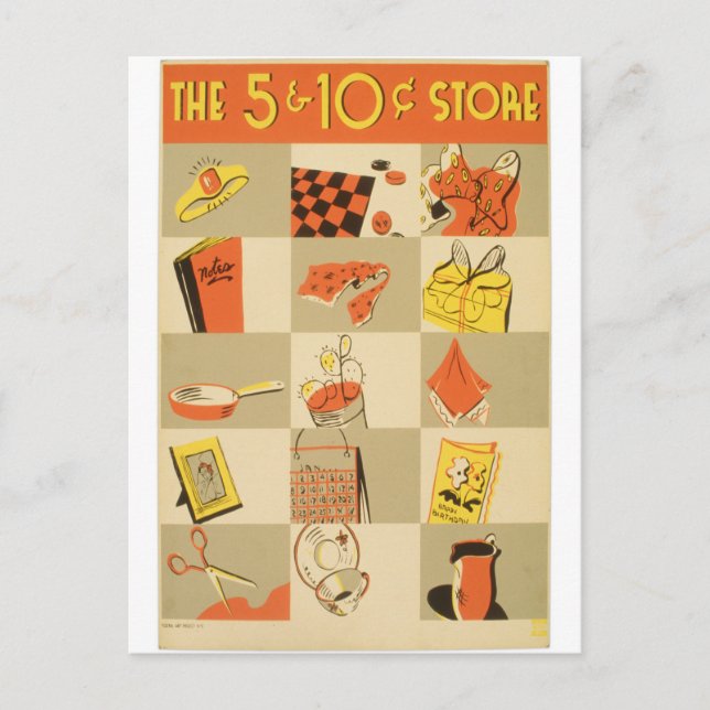 Postal Níquel y dinero (Anverso)