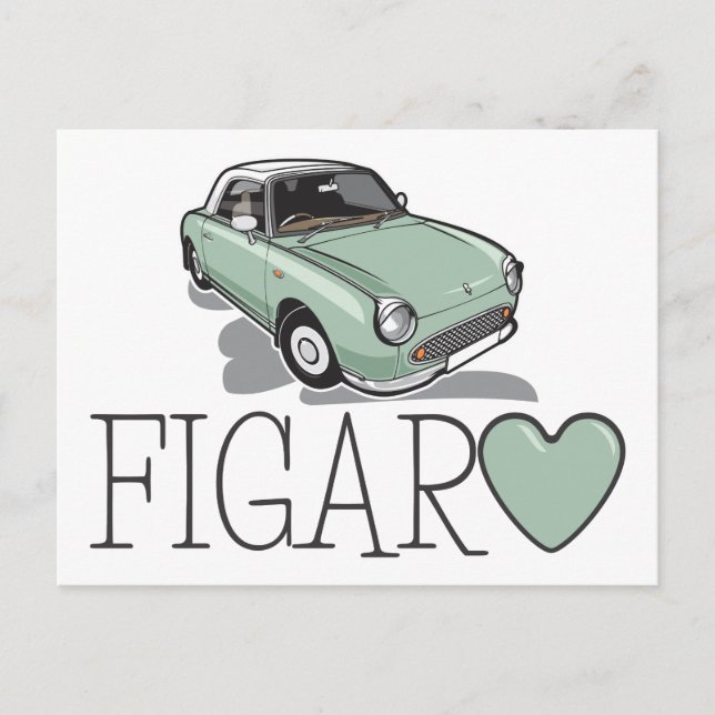 Postal Nissan Figaro Emerald Green (Anverso)