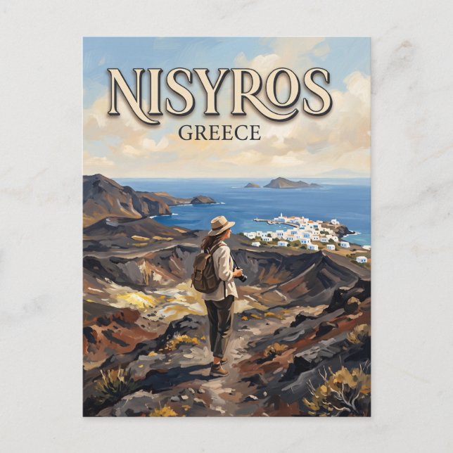 Postal Nisyros Grecia (Anverso)
