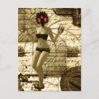 Postal Nita surrealista Soyl Art Gothic Art Postcard