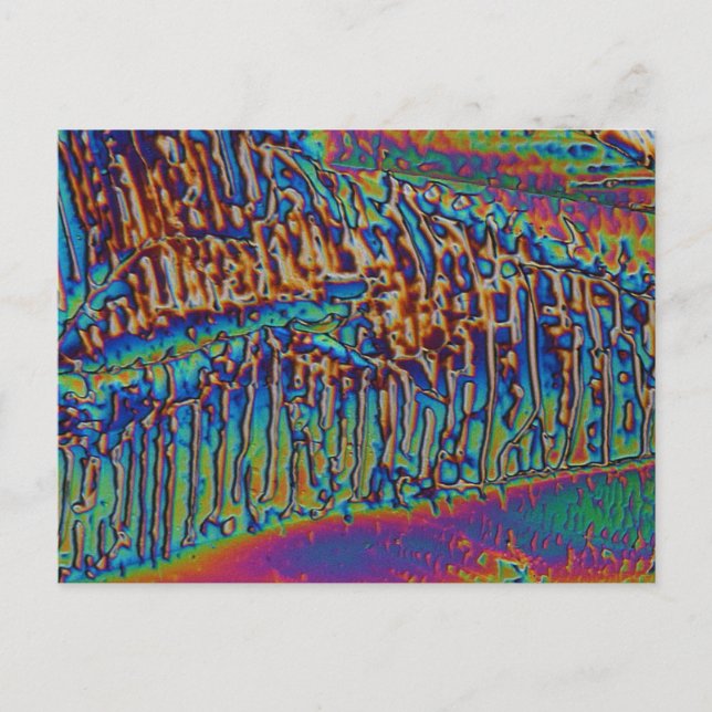 Postal Nitrato de gallio bajo el microscopio (Anverso)