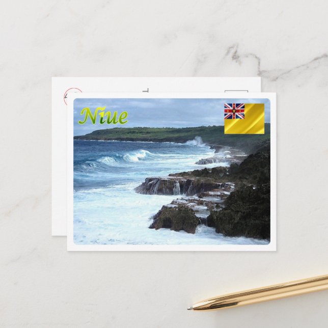 Postal Niue - Costa Niue - (Anverso/Reverso In Situ)