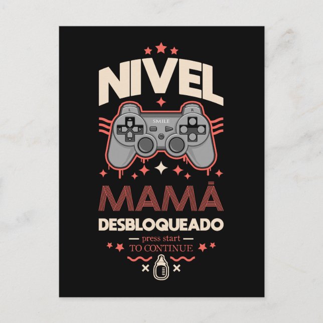 Postal Nivel de la mamá bloqueado (Anverso)