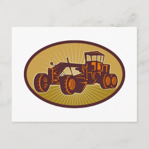 Postal nivelador de carreteras de construcción