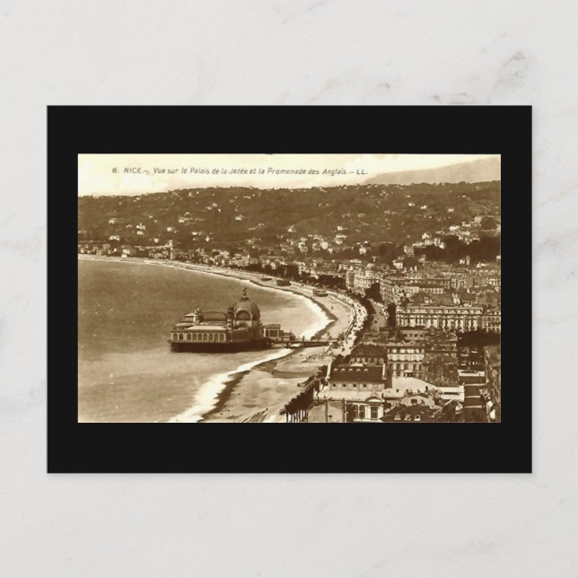Postal Niza, Promenade des Anglais (Anverso)