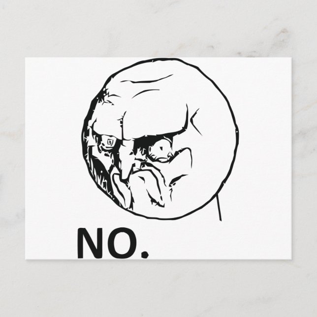 POSTAL ¡NO! (Anverso)