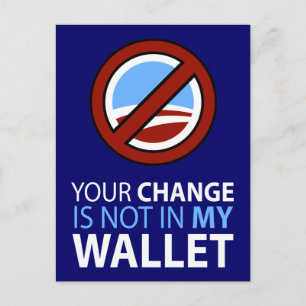 Postal No a Obama: Su Cambio No Está En Mi Cartera