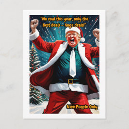 Postal "No al carbón, solo los mejores tratos" Gracioso d