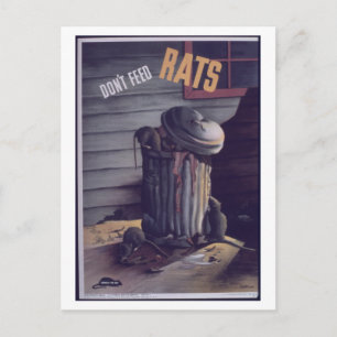 Postal No alimentar a Rats.-_-_NARA_Propaganda Poster
