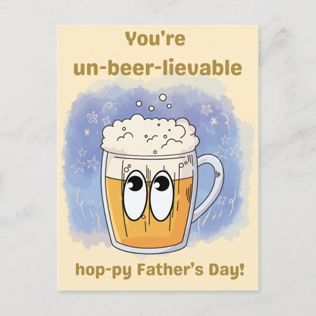 Postal no-beer-lievable - Edición limitada del Día del Pa (Anverso)