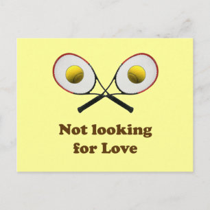 Postal No buscas amor al tenis