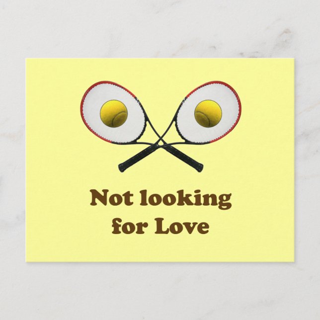 Postal No buscas amor al tenis (Anverso)