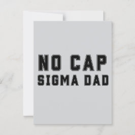Postal No Cap Sigma Papá Día del Padre Cumpleaños Diverti
