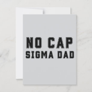 Postal No Cap Sigma Papá Día del Padre Cumpleaños Diverti