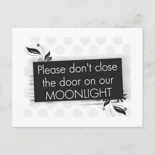 Postal No cierres la puerta (Anverso)