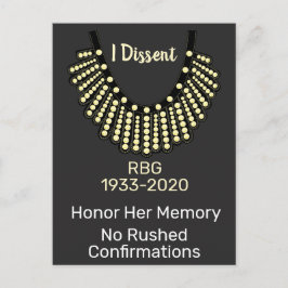 Postal No Confirmo RBG No Rushed Confirmations