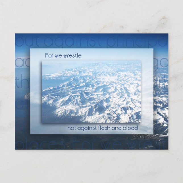 Postal No contra la carne y la sangre (Anverso)