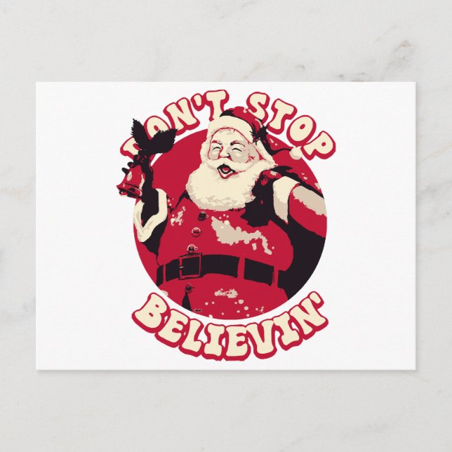Postal No dejes de creer en Navidades (Anverso)