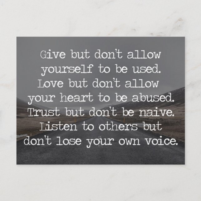 Postal No dejes que te usen presupuesto (Anverso)