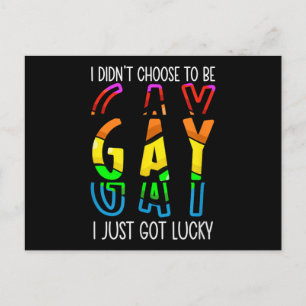 Postal No Elegí Ser Gay Solo Tuve Suerte Orgullo M