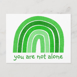 Postal No eres el único verde para la conciencia de la sa