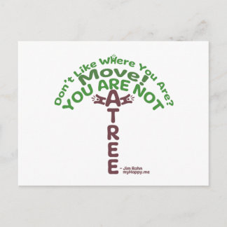Postal ¡No Eres Un Árbol! - Jim Rohn