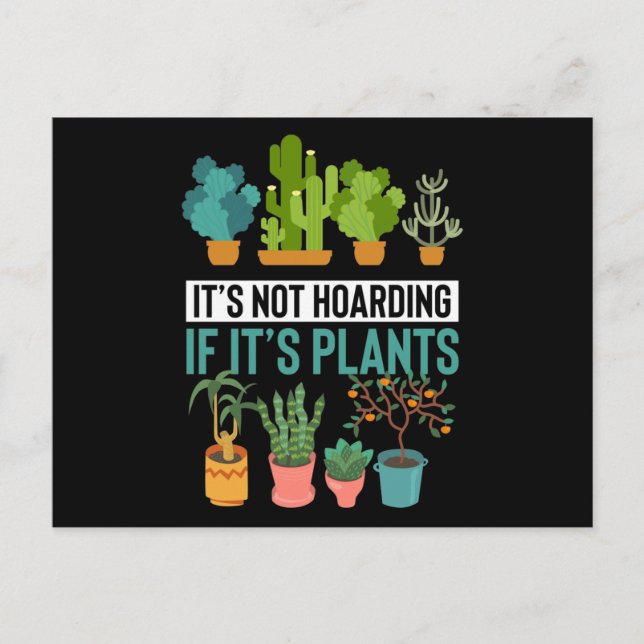 Postal No es acaparar si son plantas (Anverso)