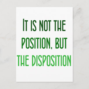 Postal No es la posición, sino la disposición