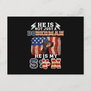 Postal No Es Sólo Un Doberman, Es Mi Hijo Perro.