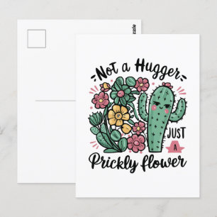 Postal No es solo una broma de cactus de flores