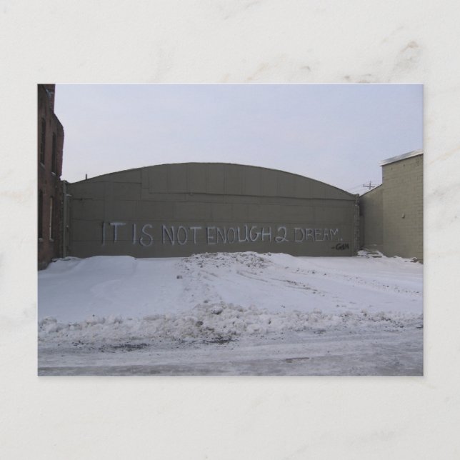 Postal no es suficiente soñar (Anverso)