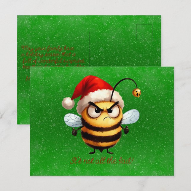 Postal No es todo esa mala abeja gruñón (Anverso / Reverso)