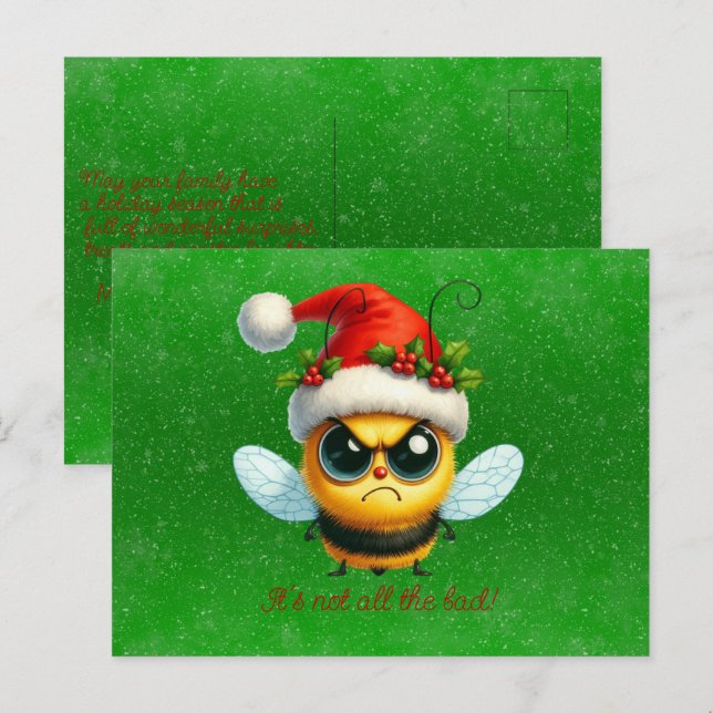 Postal No es todo esa mala abeja gruñón (Anverso / Reverso)