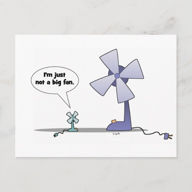 Postal No es un gran fan (Anverso)