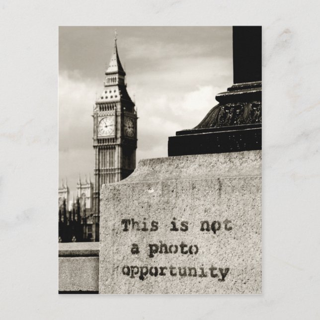 Postal no es una oportunidad fotográfica (Anverso)