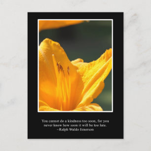 Postal No esperes demasiado para hacer amabilidad