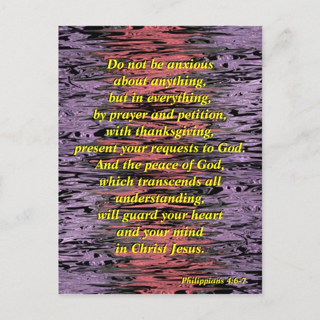 Postal No estar ansioso (deformado) - Postcard (Anverso)