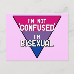 Postal No estoy confusa, soy bisexual