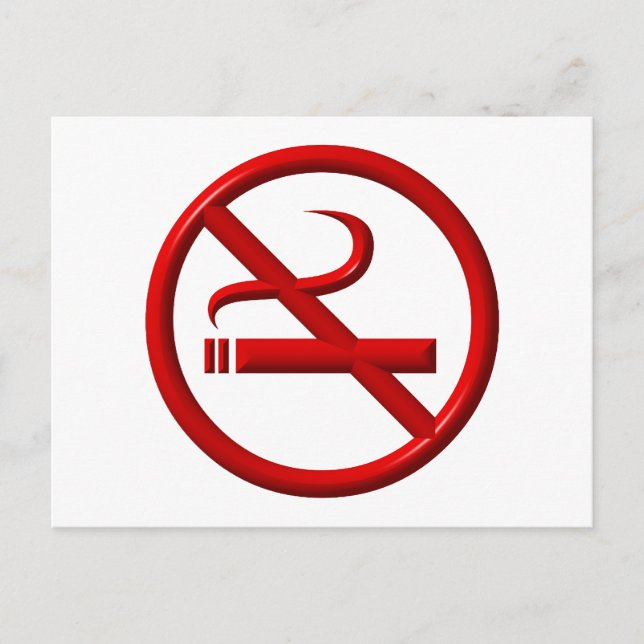 Postal No fumar/Anti-fumar (Anverso)